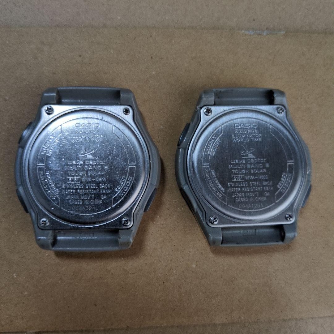 CASIO Wave Ceptor WVA-M600 main unit, 2-pack. Battery dead.
