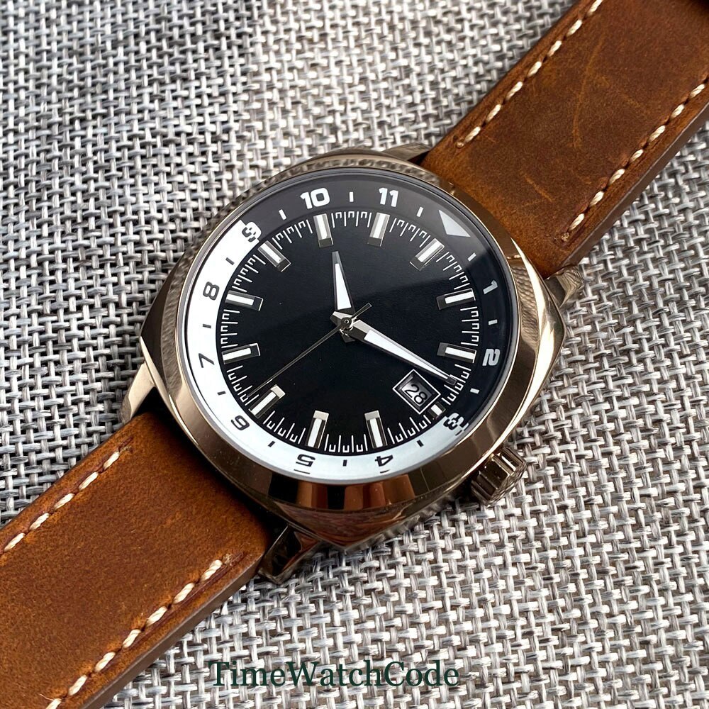 Corgeut Men’s Automatic Watch NH35A 42mm Black Luminous Dial Chapter Ring Date