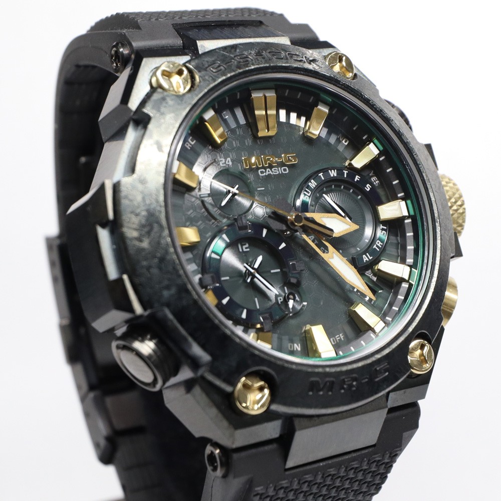 Casio MRG-B2000 Series MRG-B2000RG-3AJR 16.9mm Titanium Black Wristwatch #UW1726