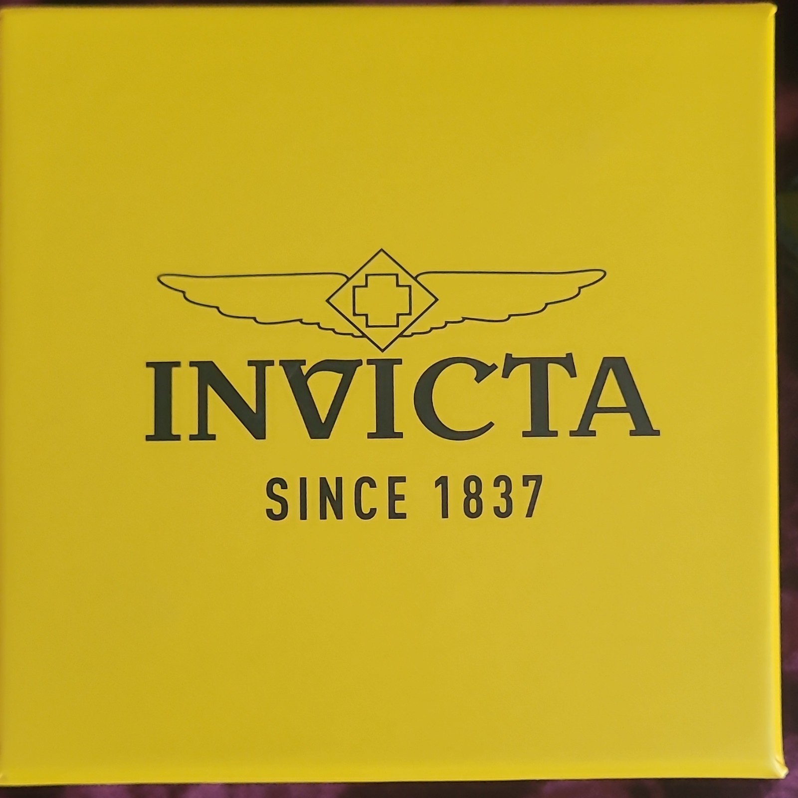 Invicta Quartz Black Dial 36mm Silver Stainless Bracelet 50m Wristwatch w/ Box