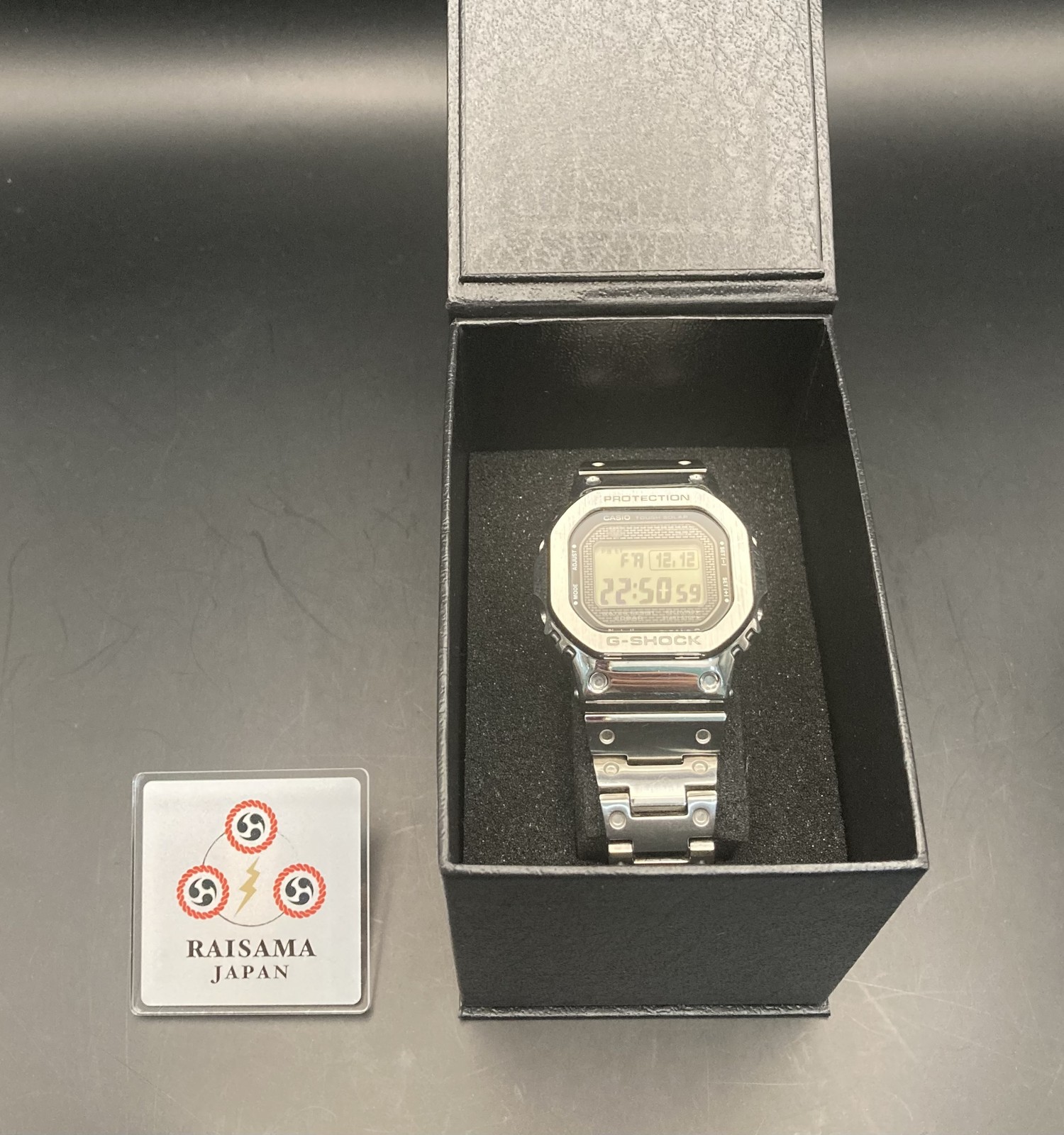 Full Metal G-Shock Silver Radio Wave Solar Casio GMW-B5000D-1JF Men Watch CASIO