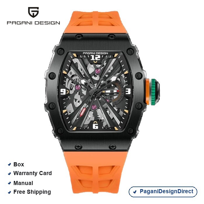 Pagani Design PD-1738 Orange Men Automatic Watch