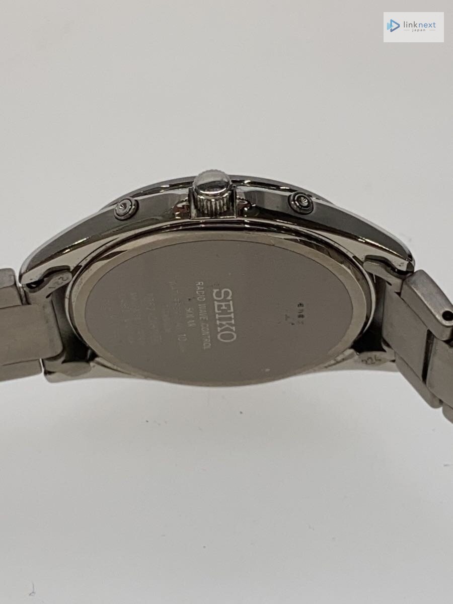 SEIKO 7B52 Solar Radio Control Titanium Men’s Watch White Dial