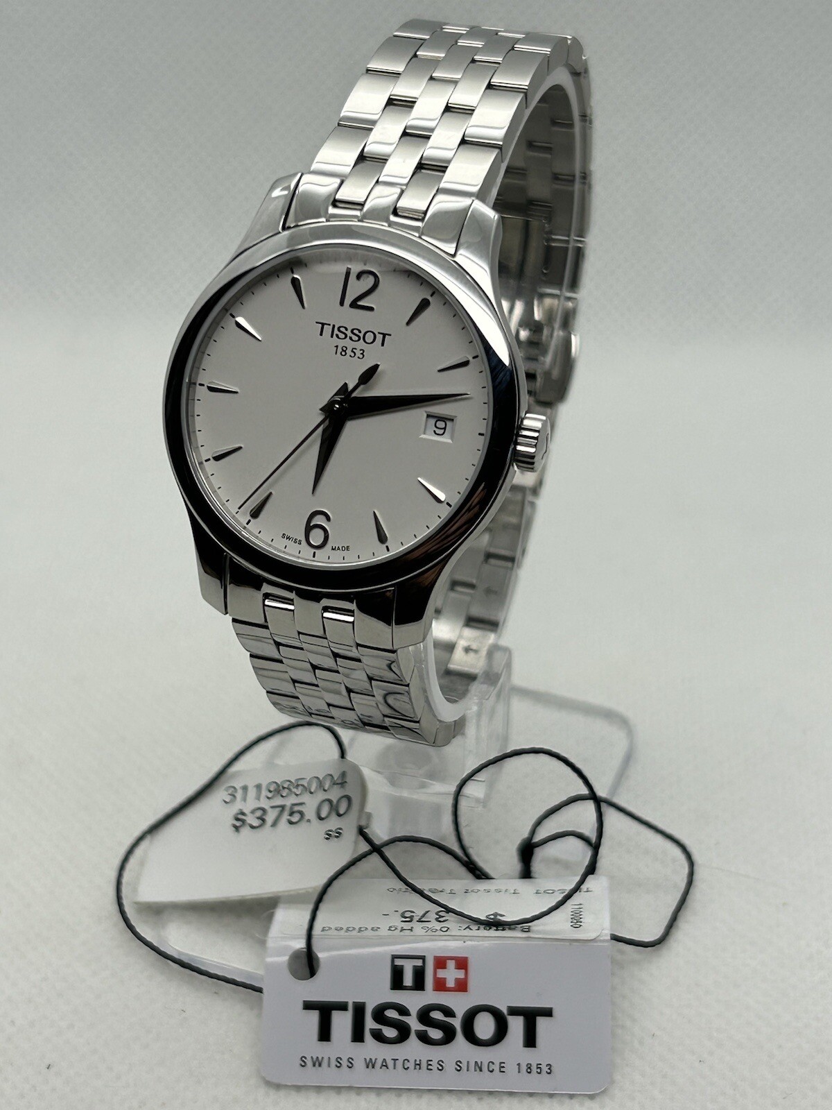 Tissot SWISS Tradition S.S Silver Sapphire UNISEX Watch T063.210.11.037.00 33mm