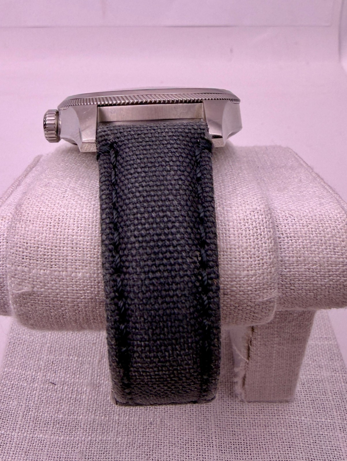 Oris Big Crown ProPilot Blue on Grey Textile / Leather Strap Case #515