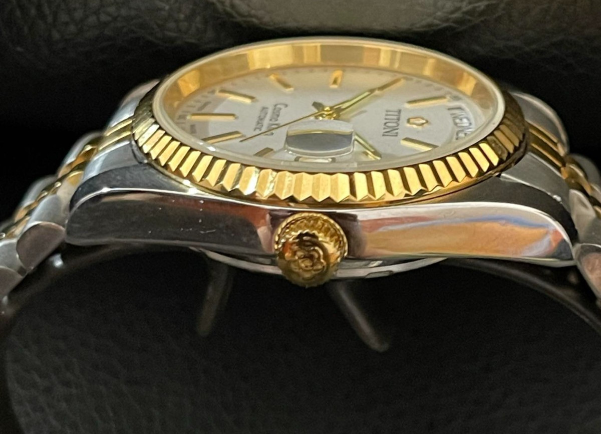 Titoni Cosmo King Automatic 2834 Swiss Made 36mm President Watch