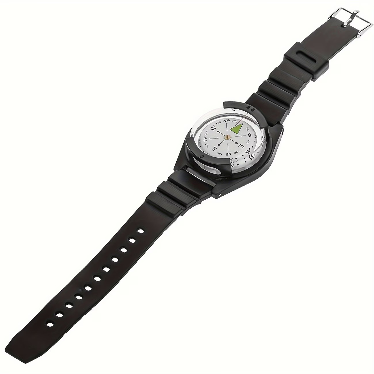 Waterproof Precision Watch ABS Compass Silicone Strap Wear Outdoor Activities