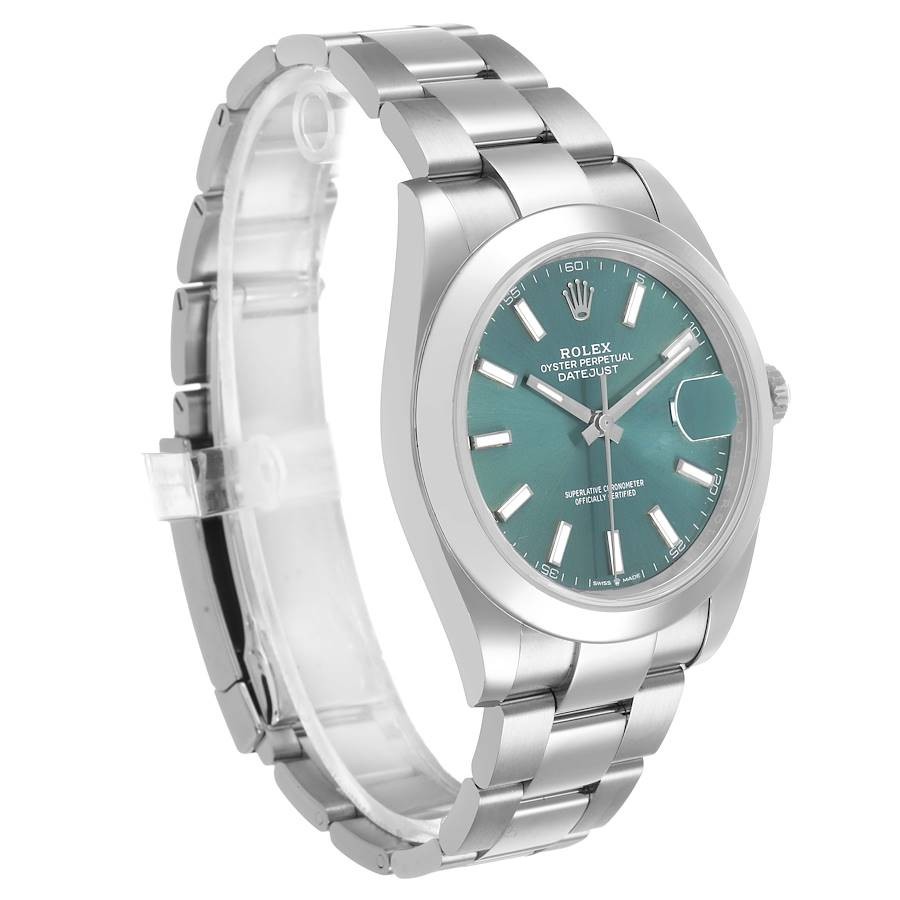 Rolex Datejust Mint Green Dial Stainless Steel 41mm Men’s Watch 126300-0019