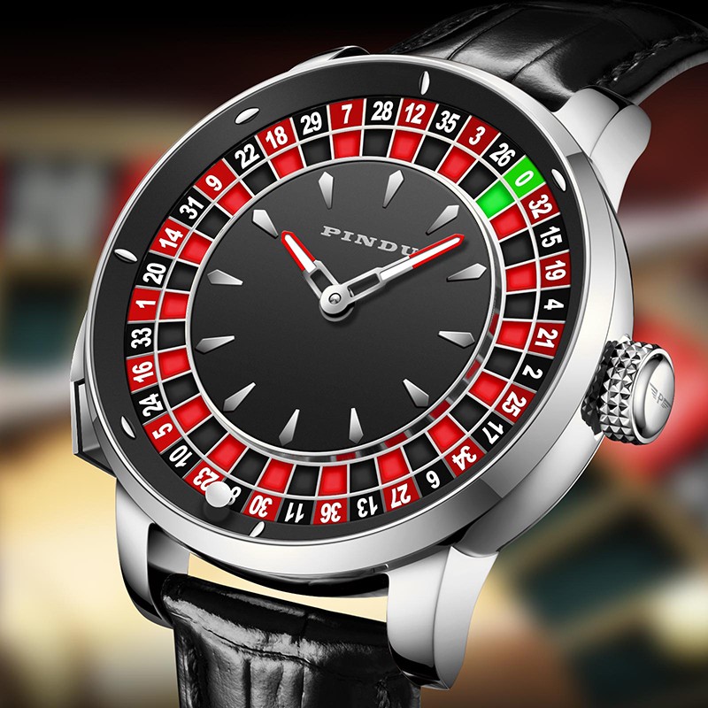 2025 PINDU Men’s automatic mechanical watch case 46mm Button Gambling DishLuxury