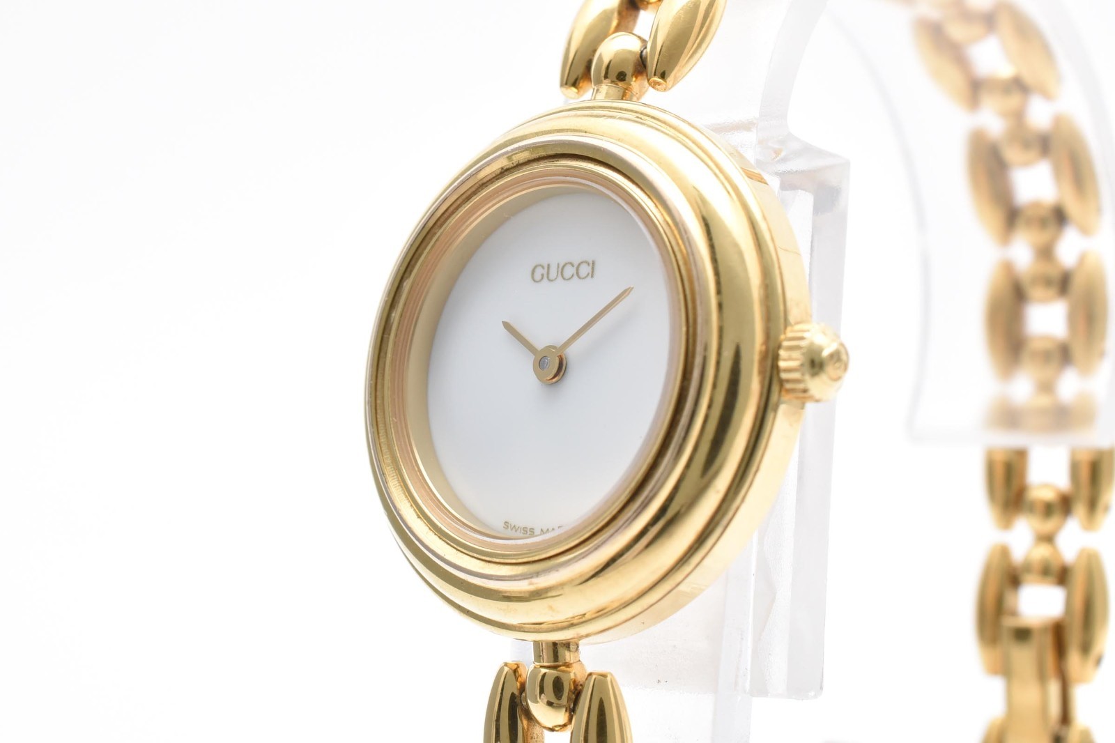 【Needs Repair/No case】Gucci Change Bezel 11/12.2 Gold White Dial 6 Colors Watch