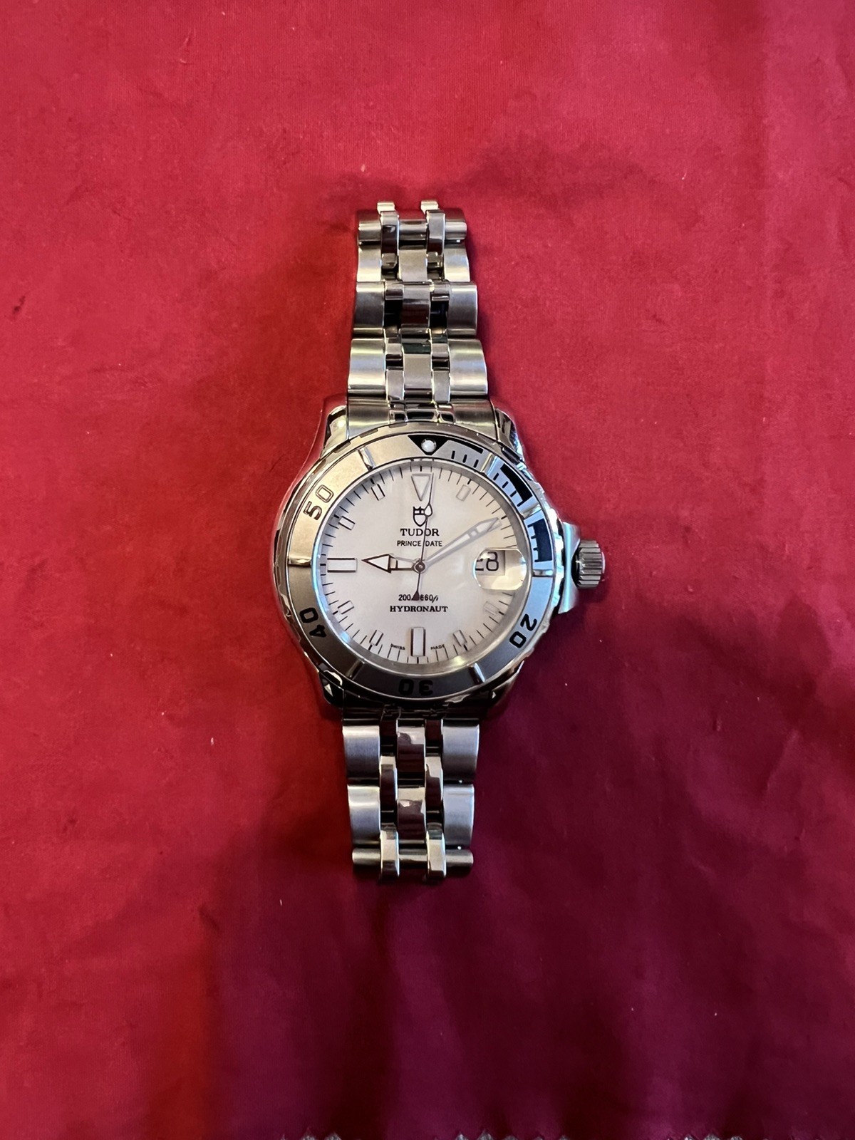 Tudor Prince Hydronaut 89190 White Dial, Steel Bracelet, Service 06/26