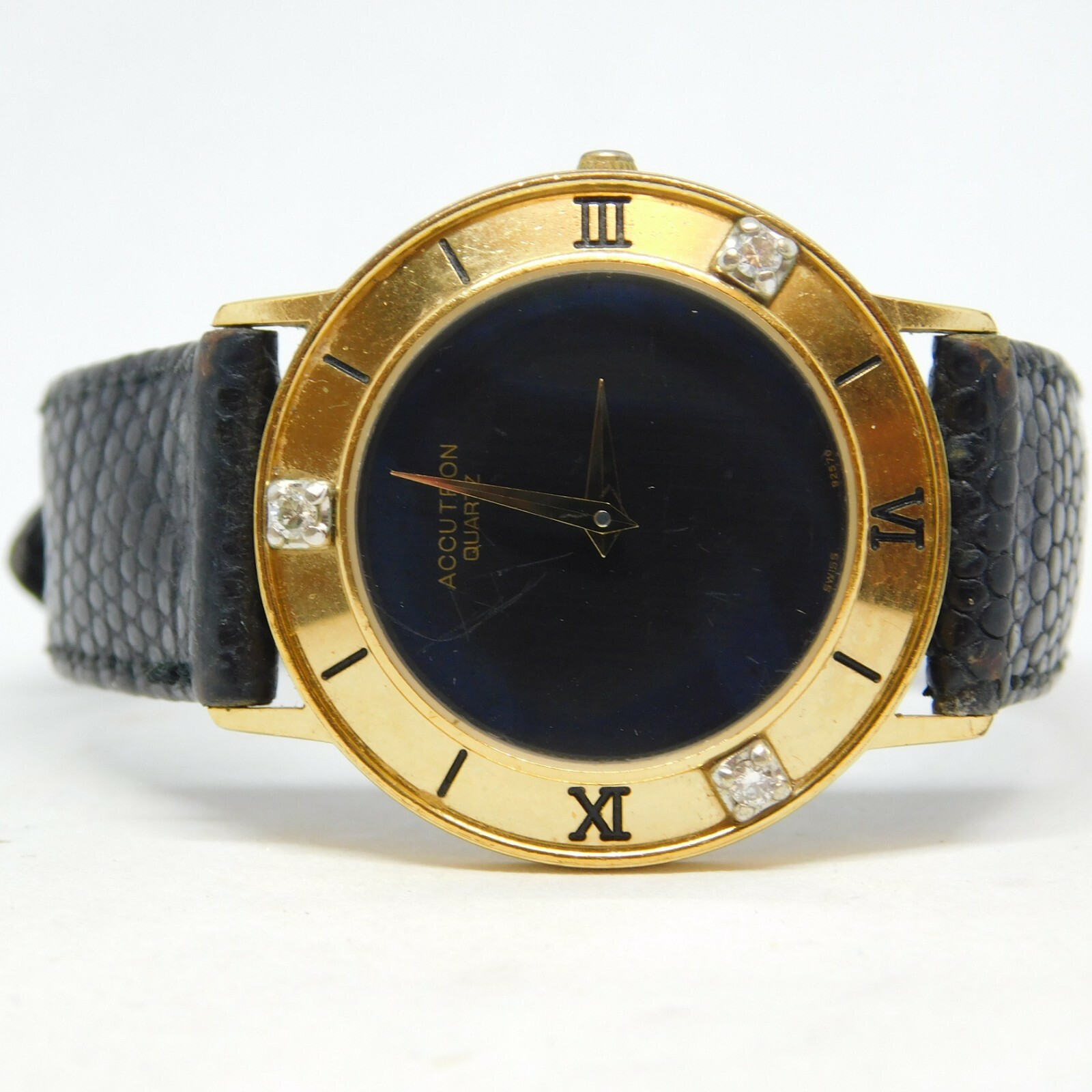Vintage Bulova Accutron T3 (3 Diamonds 0.03ct each) Quartz Analog Men’s Watch