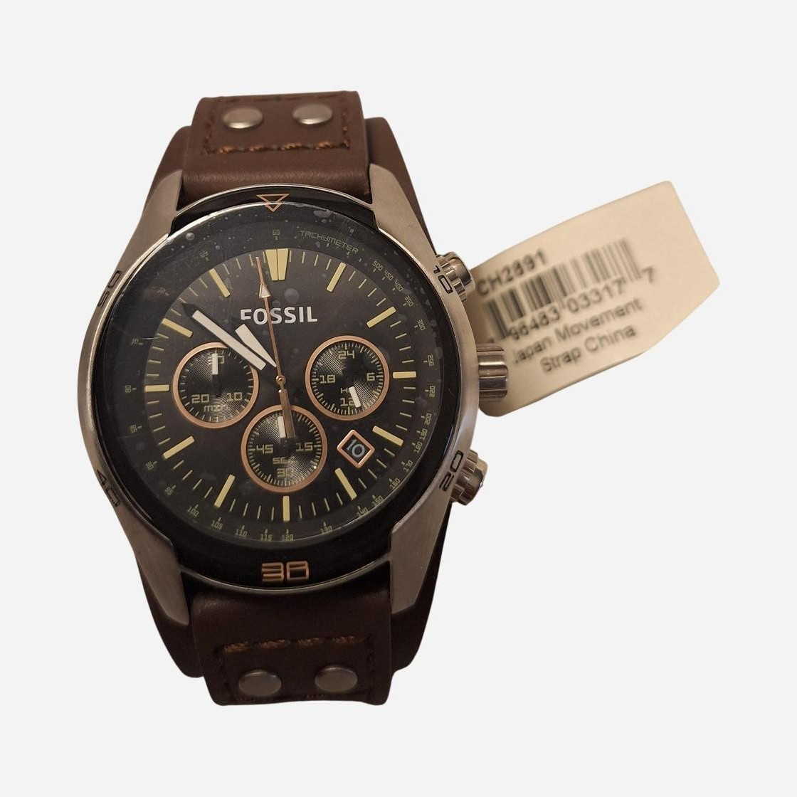 Fossil Coachman Chronograph Men’s Cuff Watch (CH2891)