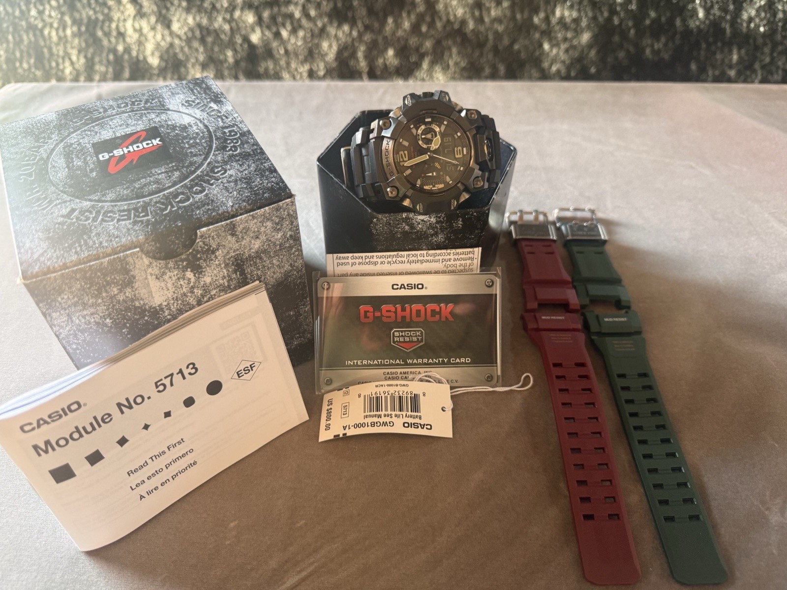 Casio G-SHOCK Mudmaster Analog/Digital Altimeter Compass GWG-B1000-1ACR