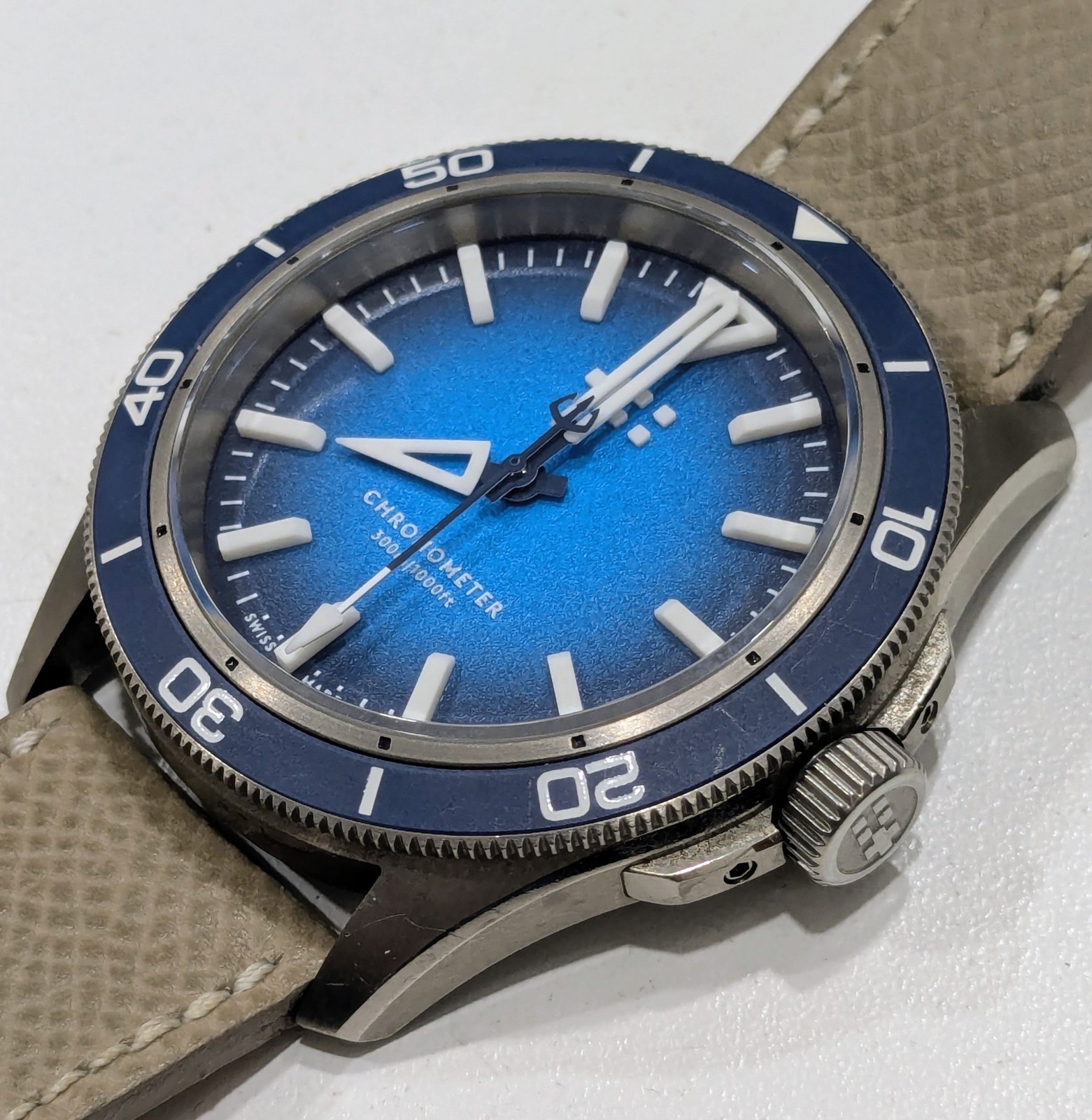 Christopher Ward C60 Trident Lumiere Titanium Men’s Watch C60-41C3H31T0BB0-B0