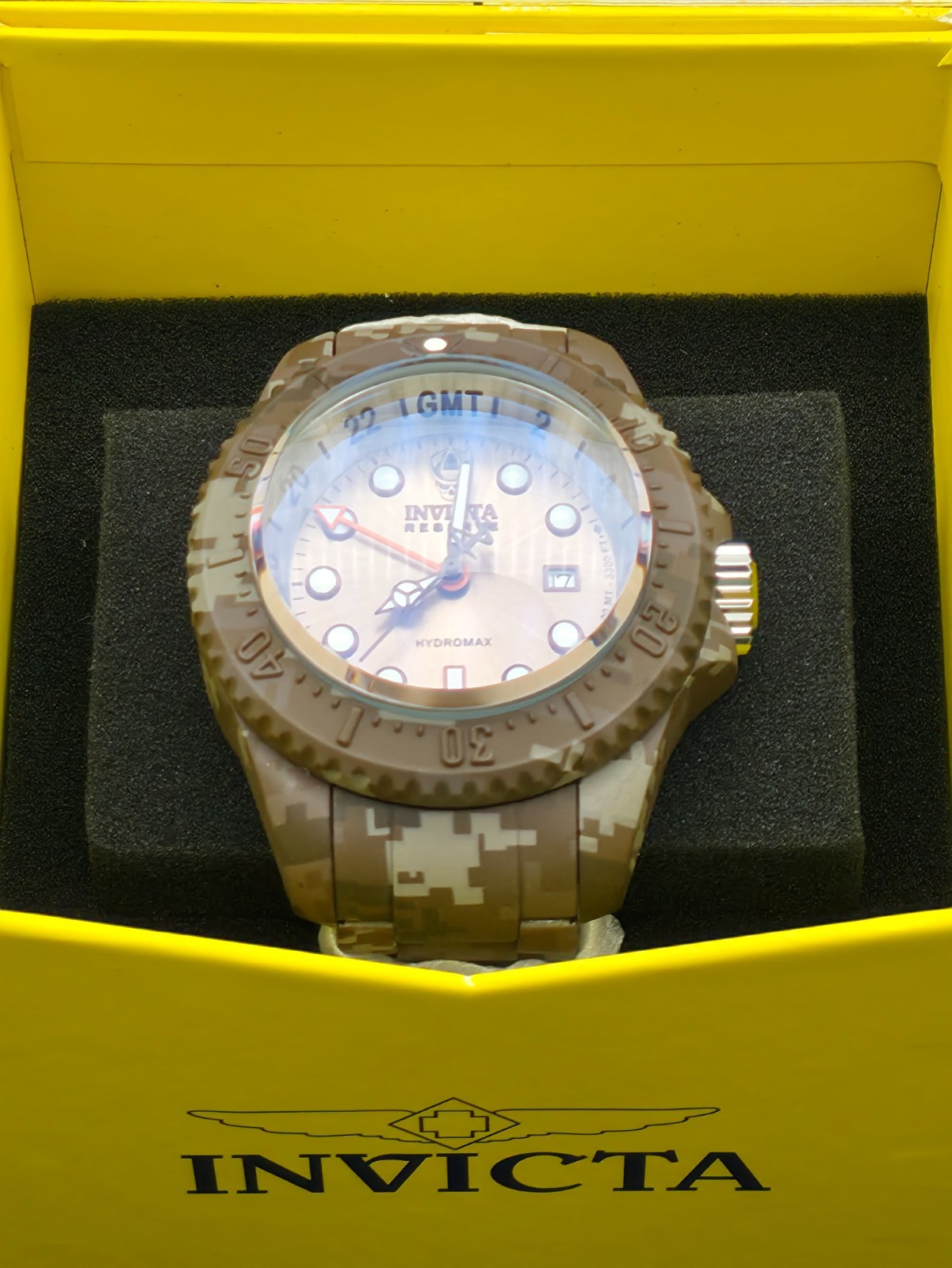 Invicta Reserve 52MM Aqua Plating ProDiver Hydromax GMT Swiss Movement Men Watch