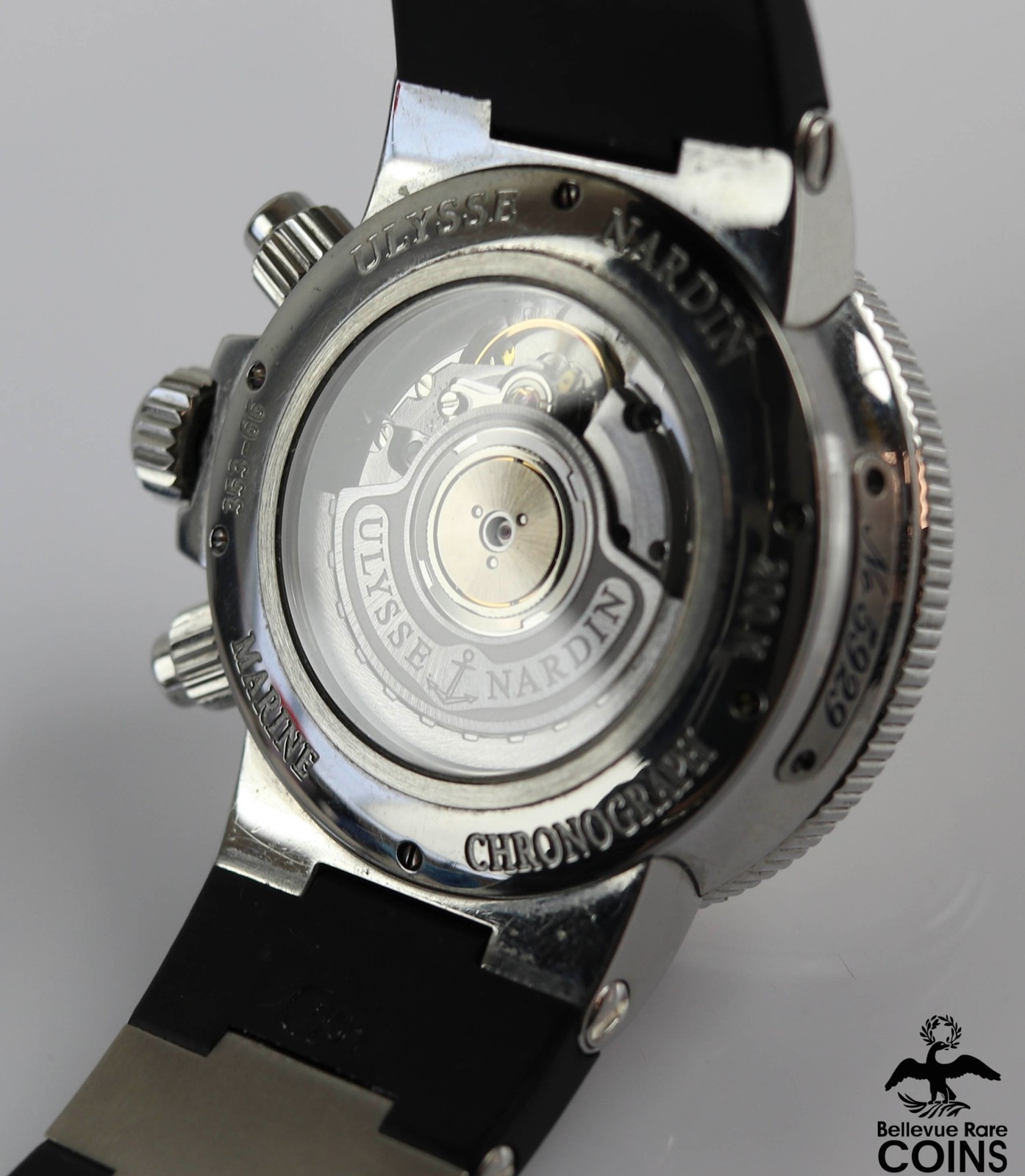 ULYSSE NARDIN Automatic 57J Cream & Silver Dial 40mm St. Steel Case Men’s Watch