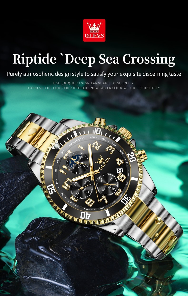 OLEVS 2926 Luminous 3ATM Waterproof Man Present Japan Movement Quartz Watch