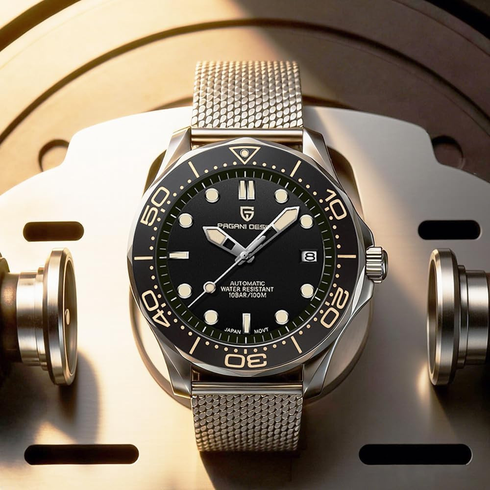 Luxury Men’s Automatic Diver’s Watch with Japanese Movement & Sapphire Glass