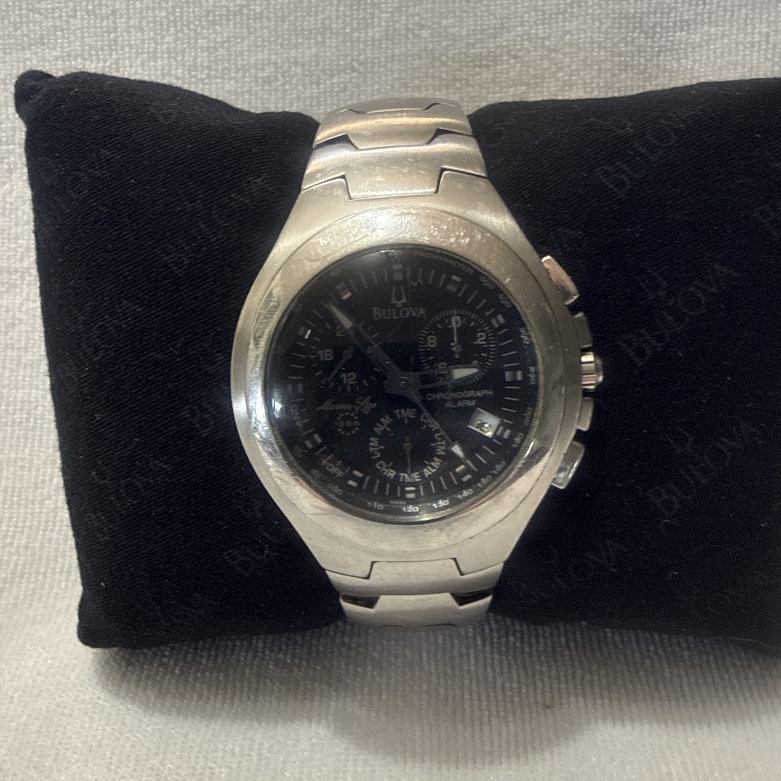 Bulova Marine Star Wristwatch for Men 43mm Case Stainless Steel, Stainless Steel