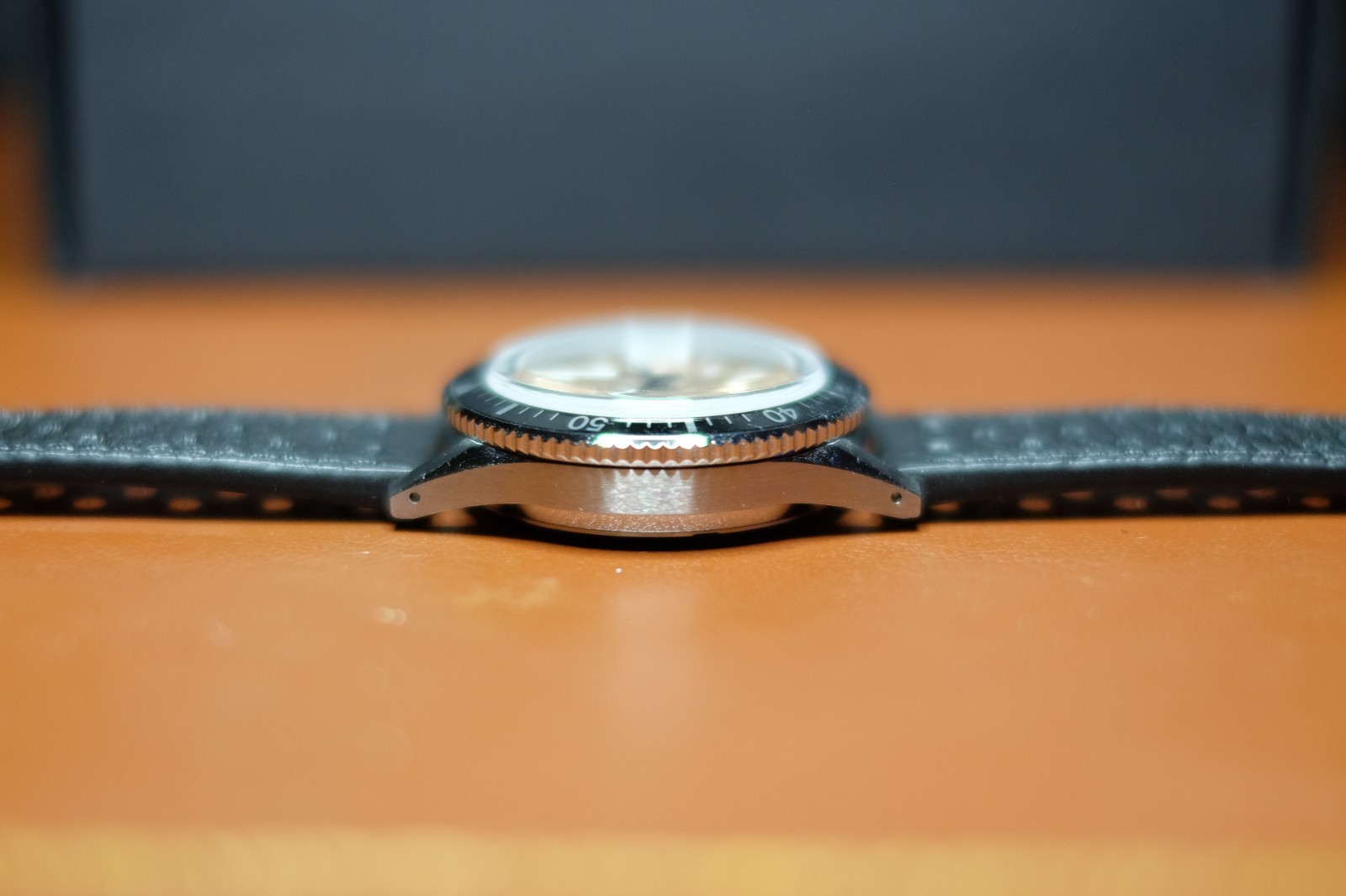Nivada Grenchen Chronoking Mecaquartz Salmon Watch