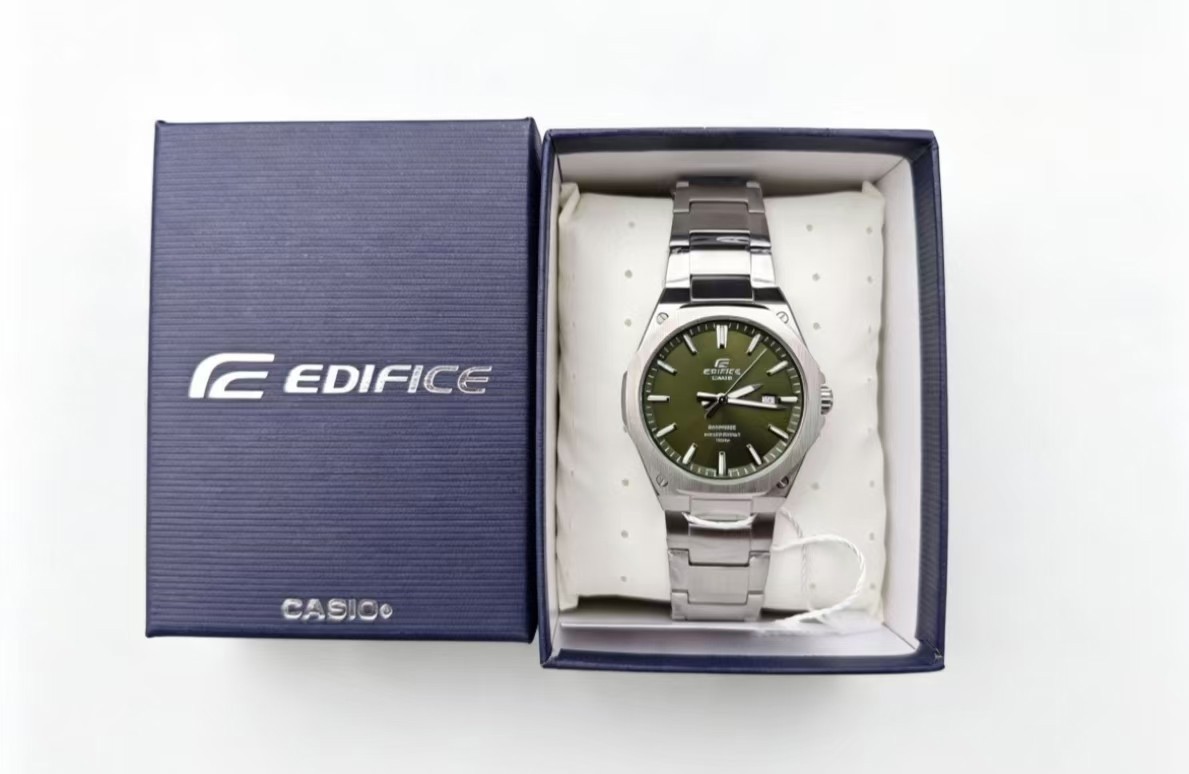 Casio Edifice Men’s Green Dial Stainless Steel Sports Watch EFR-S108D-1AVUEF