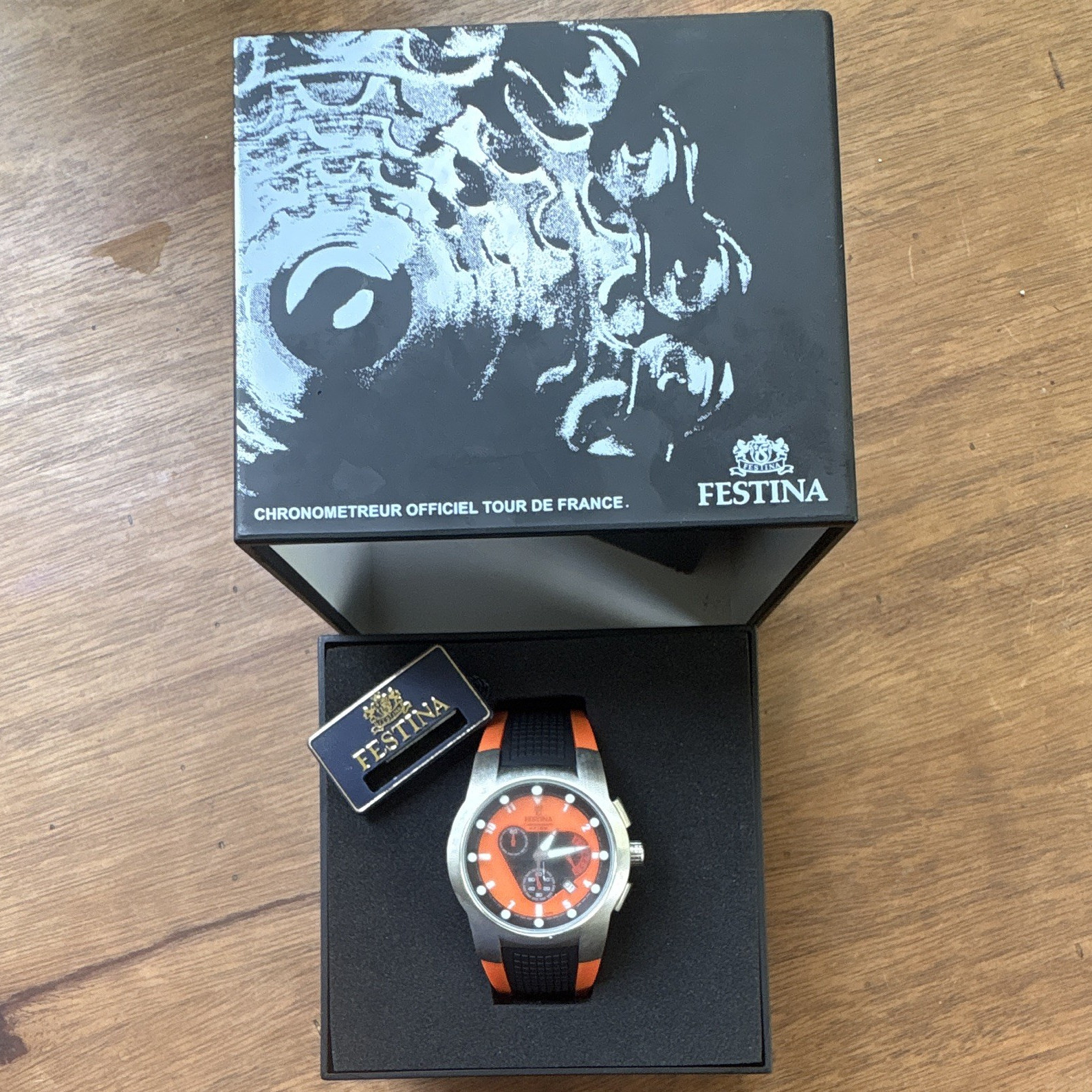 Festina Tour de France 2004 Special Edition Quartz Chronograph Watch NIB