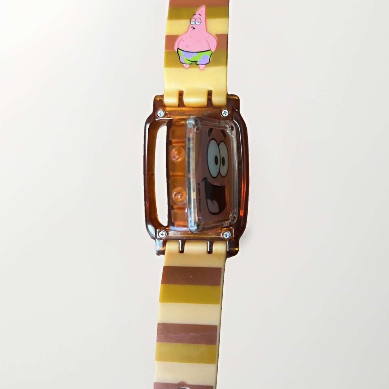 NEW Rare 2004 Sponge Bob Patrick Digital Watch In The Original Tin Case.