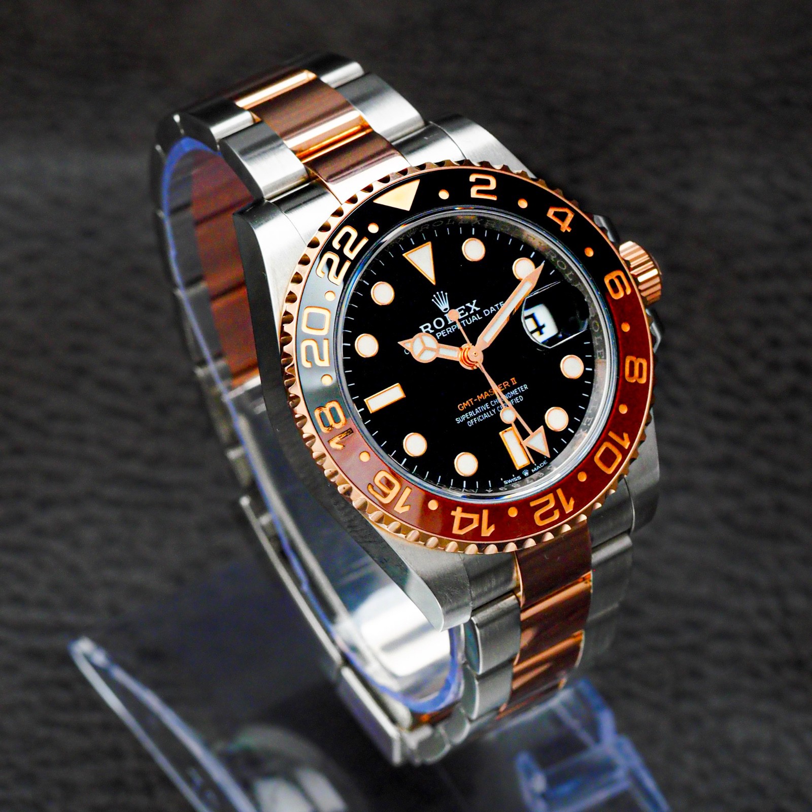 Rolex GMT Master II Rootbeer Two Tone Bracelet 126711CHNR Pre-Owned 2021
