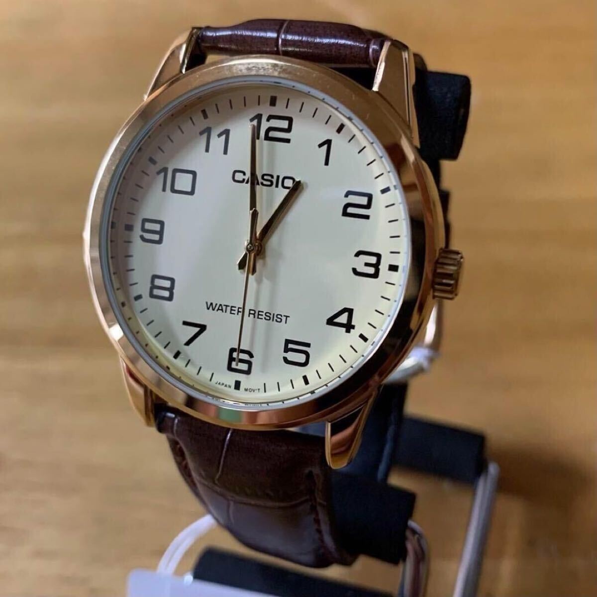 New No Box CASIO Basic Quartz Men s Watch MTP V001GL 9B Ivory