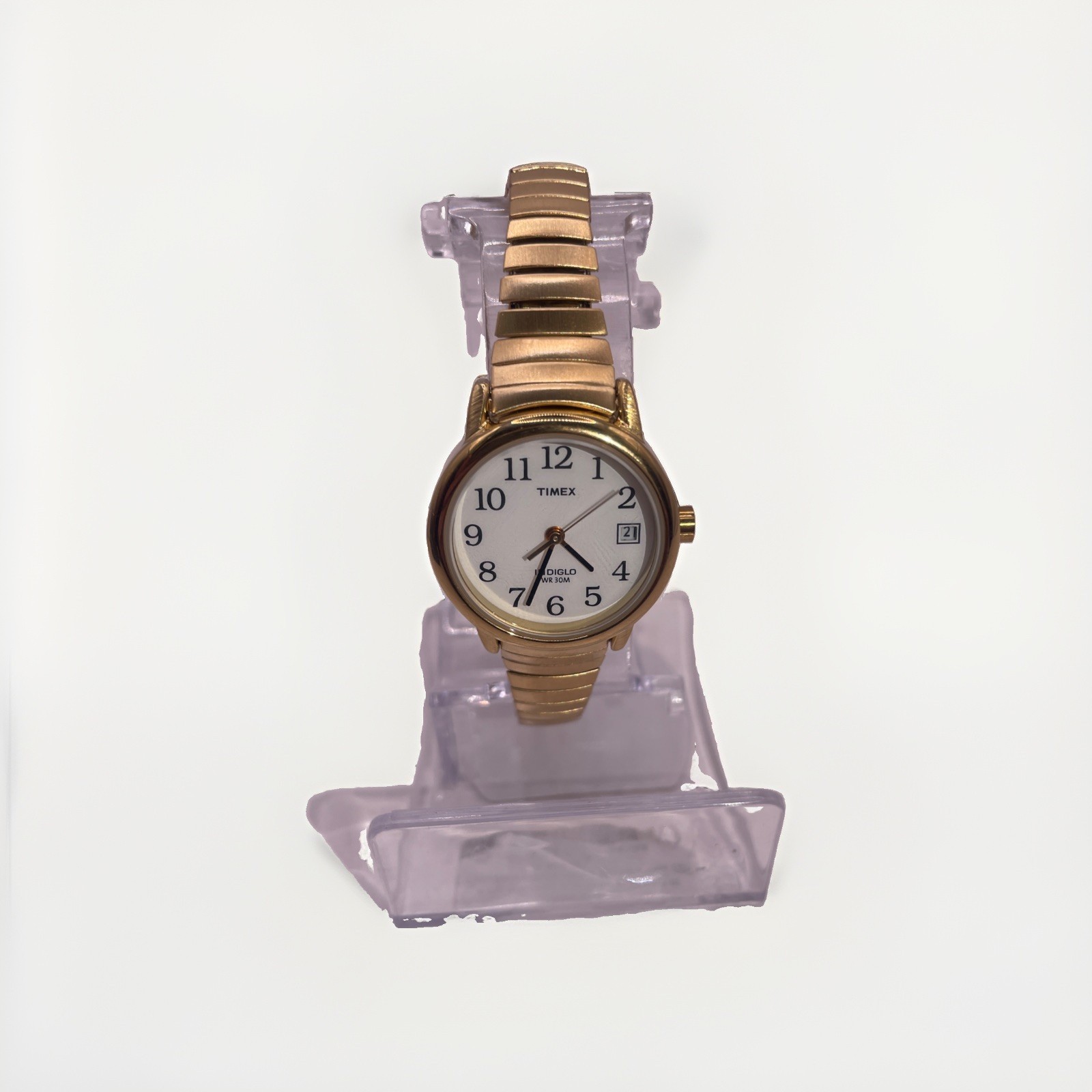 Timex Easy Reader T2H351 Women’s Gold-Tone Expansion Band Quartz Watch -No Box