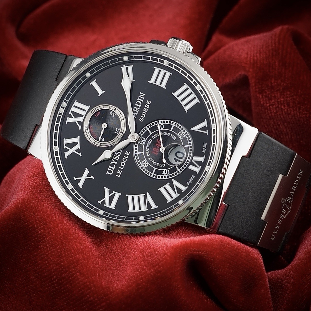 Ulysse Nardin Marine Maxi Chronometer 263-67 Stainless Steel Black Dial 43mm