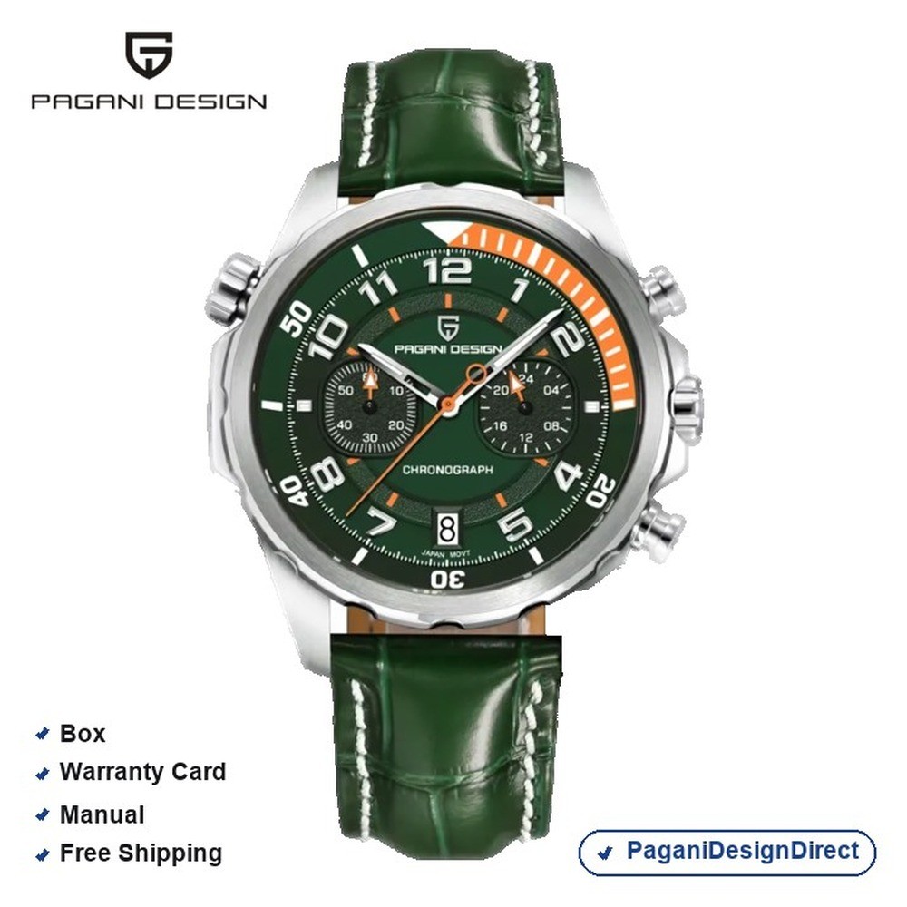 Pagani Design PD-1811 Orange Leather Automatic Men’s Watch