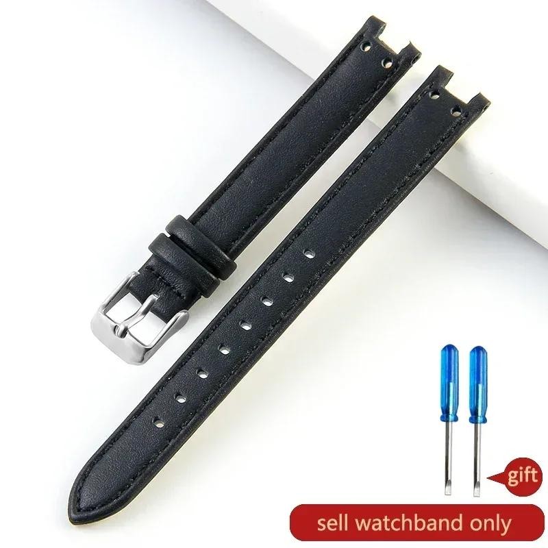 for Anne Klein Quality Genuine Leather Watch Band Straps Women Ak2618 2157 2156
