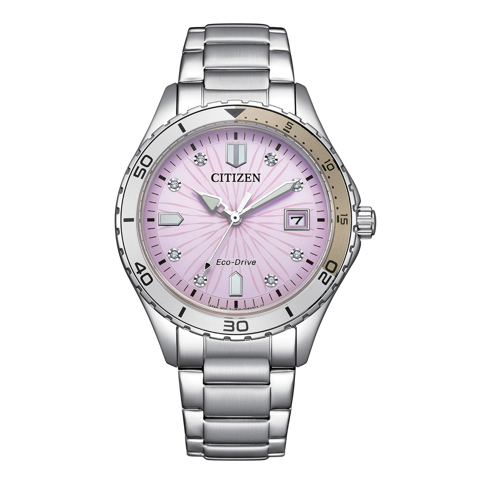 Citizen Women’s Sport Casual Date Window Silver Eco-Drive Watch 36MM FE6170-88X