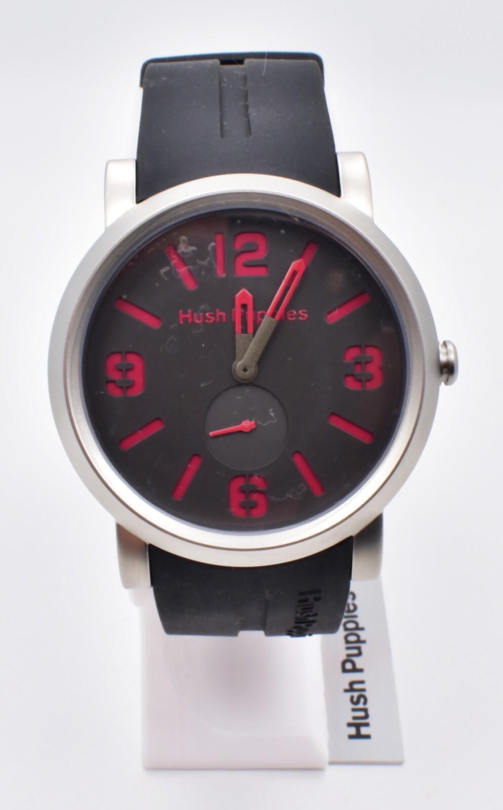 Hush Puppies HP.3670M.9509 Men’s Watch Quartz Rubber Small Seconds NOS w/ Box