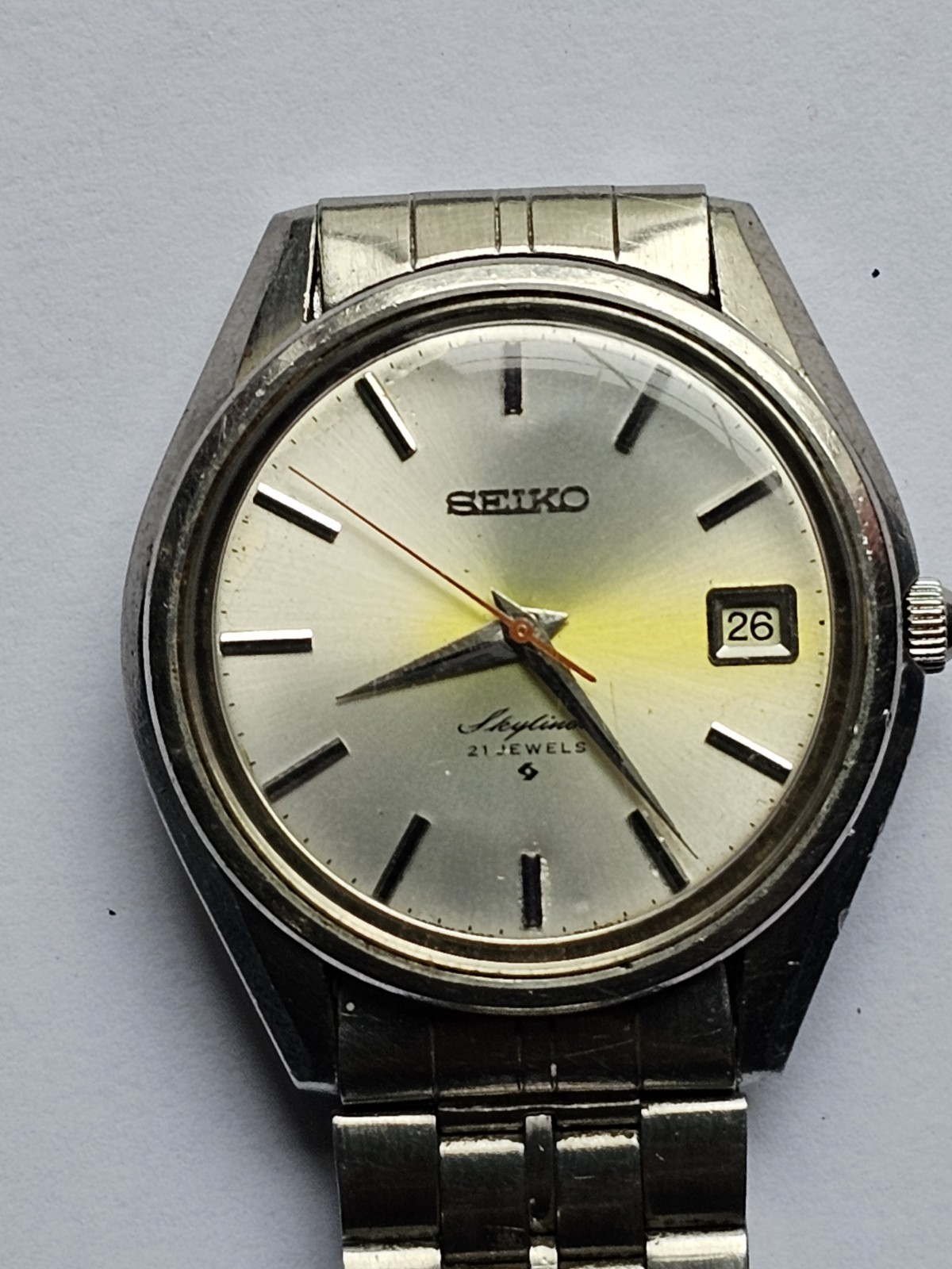 seiko skyliner Ref 6102 8000 21 Jewel Manual Wind All Stainless Steel Original