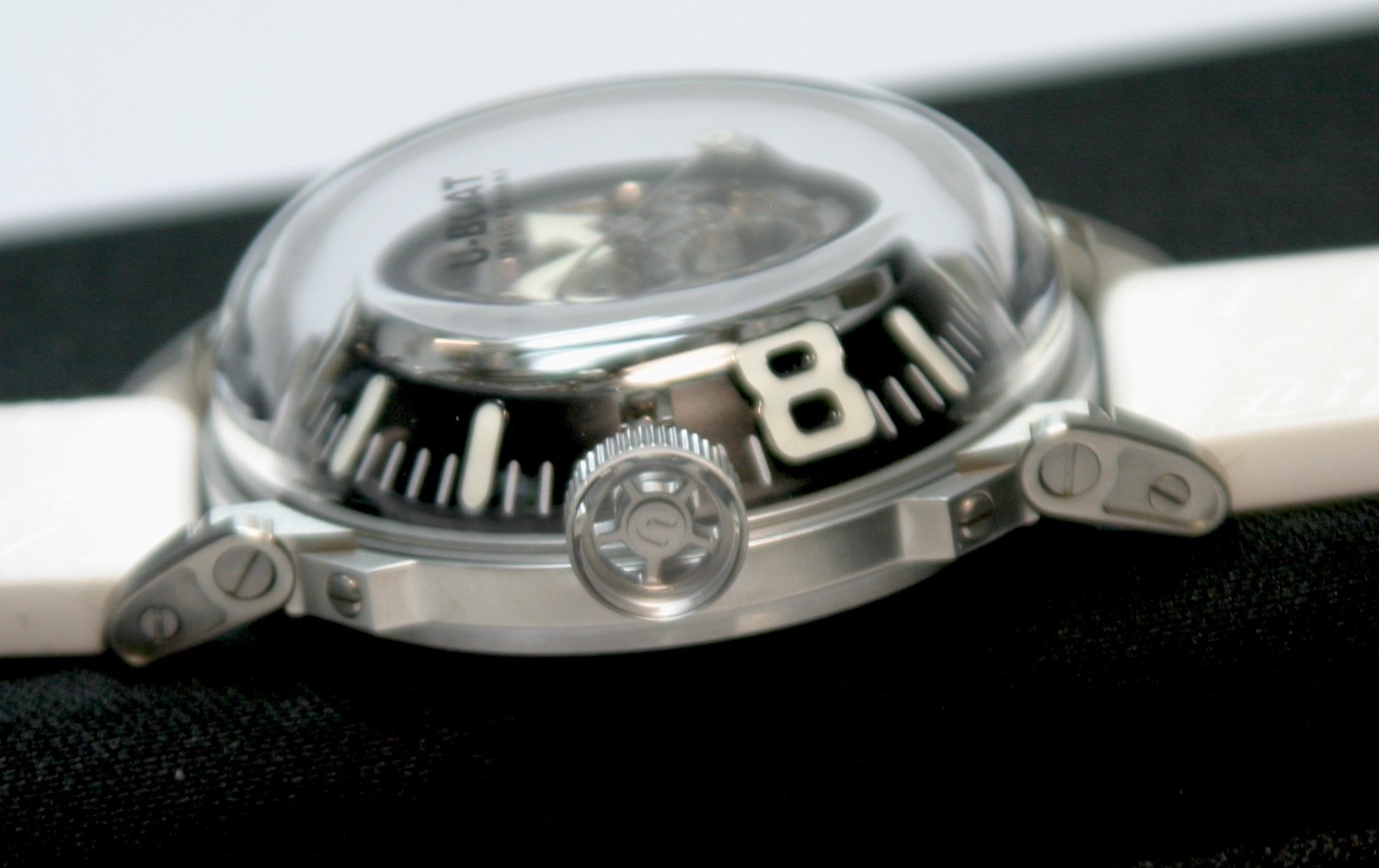U-Boat U-65 Automatic 44mm 5atm Ref.: 3346 black white band unworn