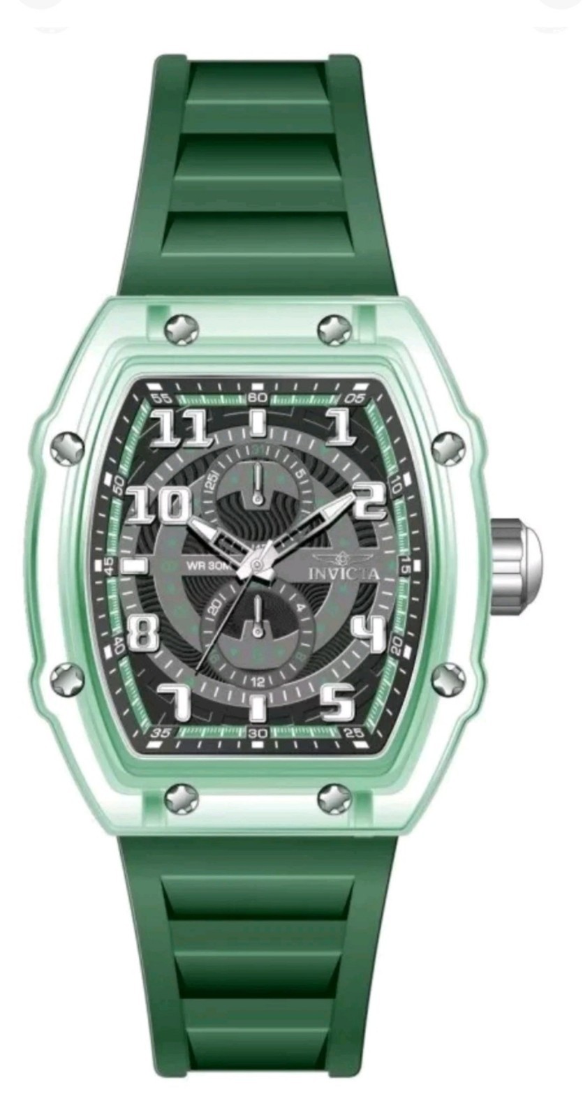 🏷 Watch set, Invicta Racing Man 48.50mm, red, orange, and green.