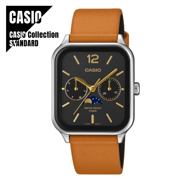CASIO Collection STANDARD Casio Standard Analog Moon Phase Function MTP M305L 1A