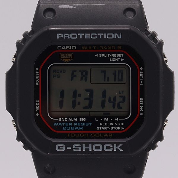 Good Condition Working CASIO G Shock GW M5610U 1JF Radio Solar Digital Dial Men’
