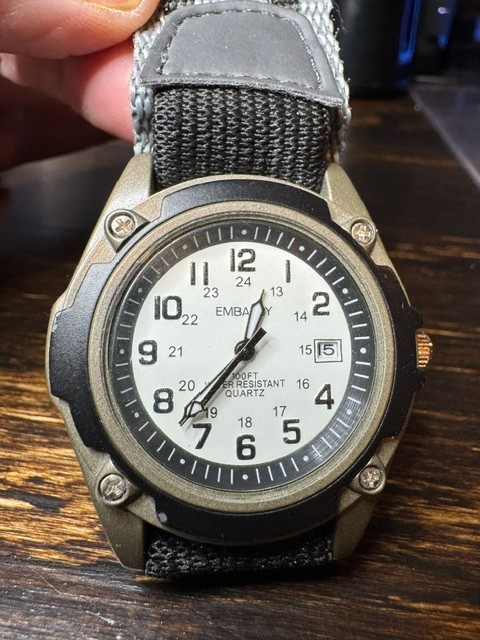 Embassy men’s watch vintage pre owned 100 ft water resistant