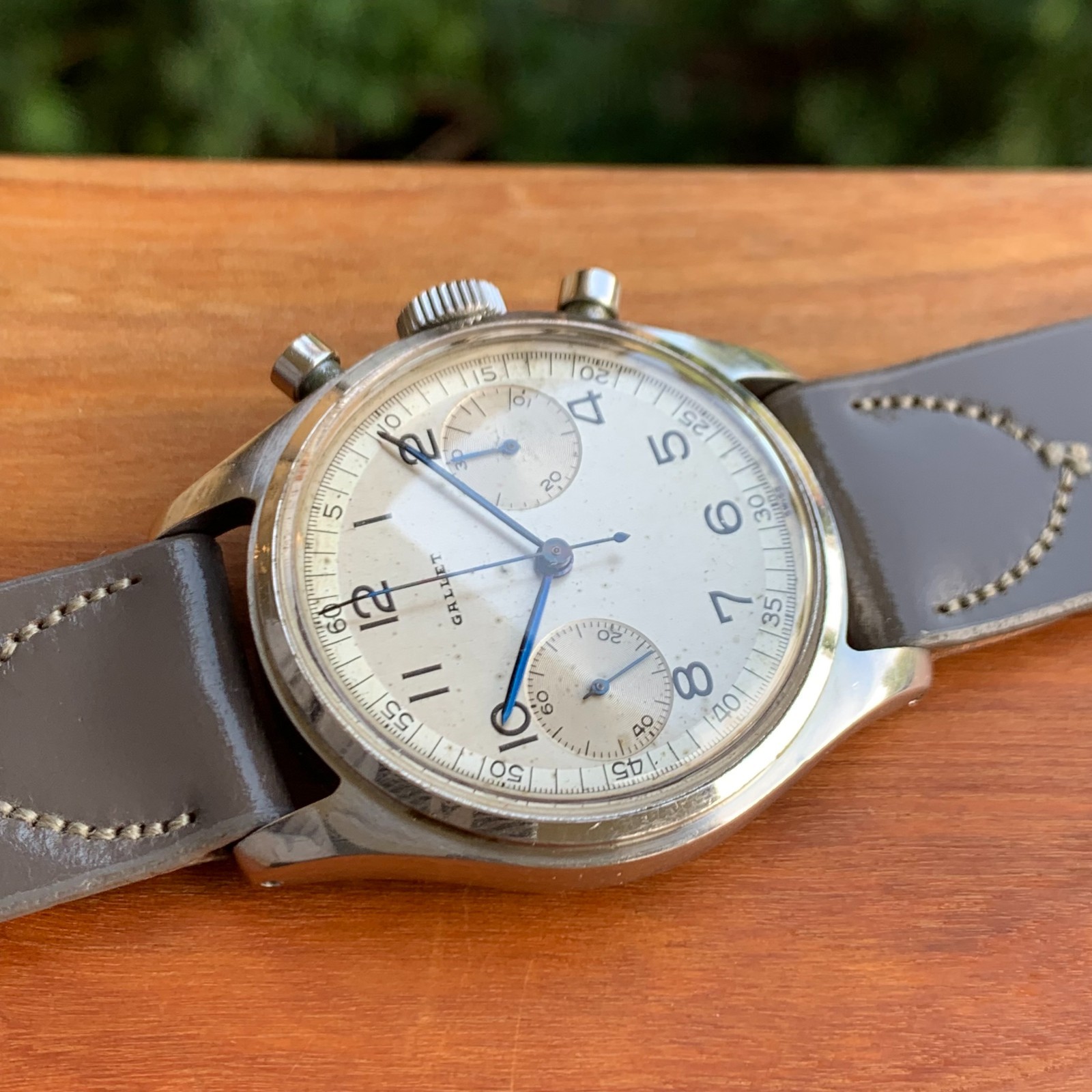 Vintage Gallet Multichron 30 – Stainless Steel 36mm Waterproof Chronograph