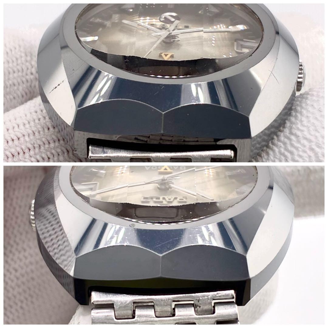 Rado Balboa Men’s Automatic Watch Silver Cut Glass Japan 073747
