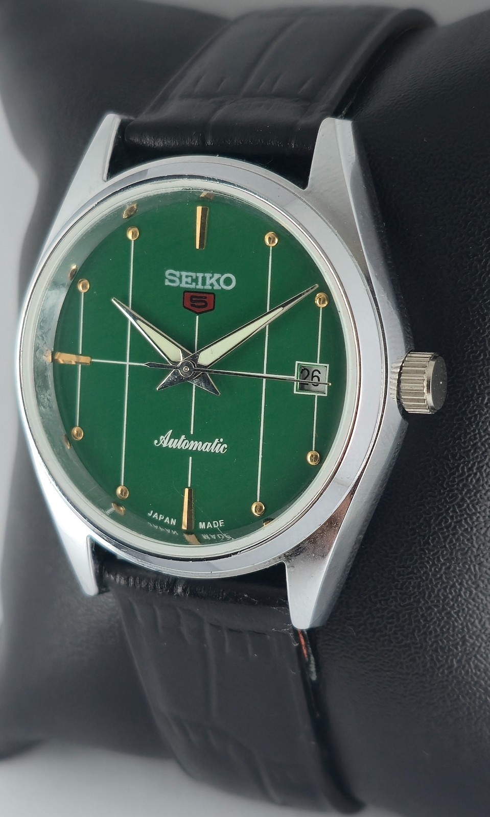 Refurbished Seiko 5 Automatic Green Dial with Day/Date Men’s Watch | 17 Jewels