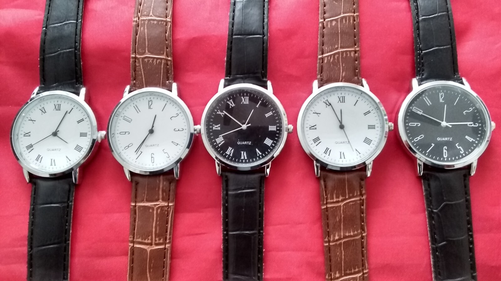 Set 25 Brand NEW Men’s Watches Men Wrist Watch lot – 5 Of Each
