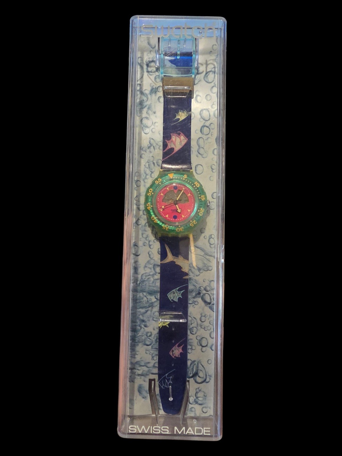 Swatch watch HAPPY FISH SDN101 1991 Scuba In Original Case