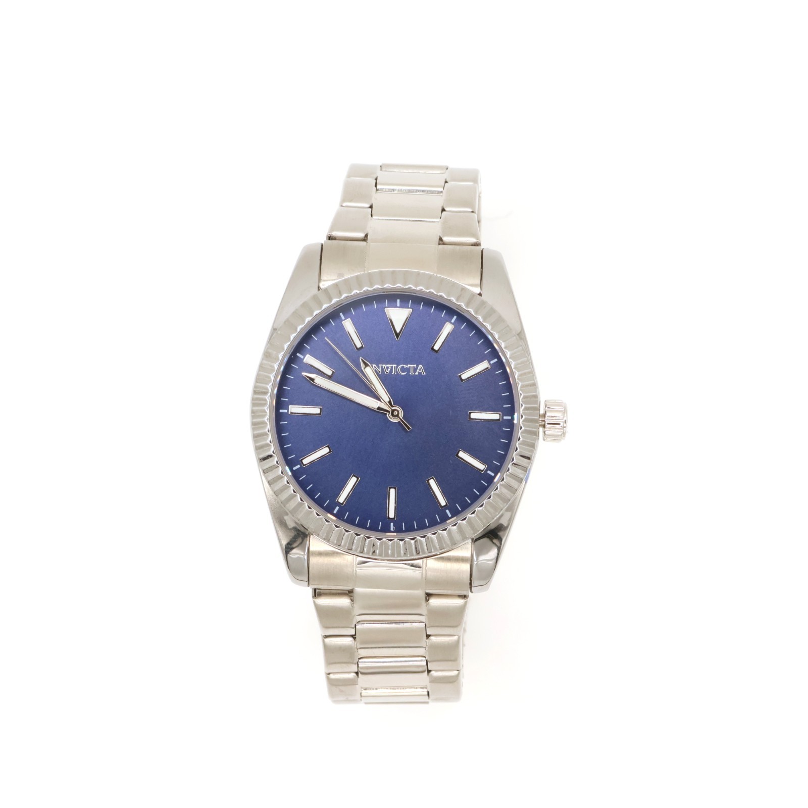 Invicta Specialty 69252 Fluted Azure 42mm Blue Sunray Dial SS Bracelet Quartz