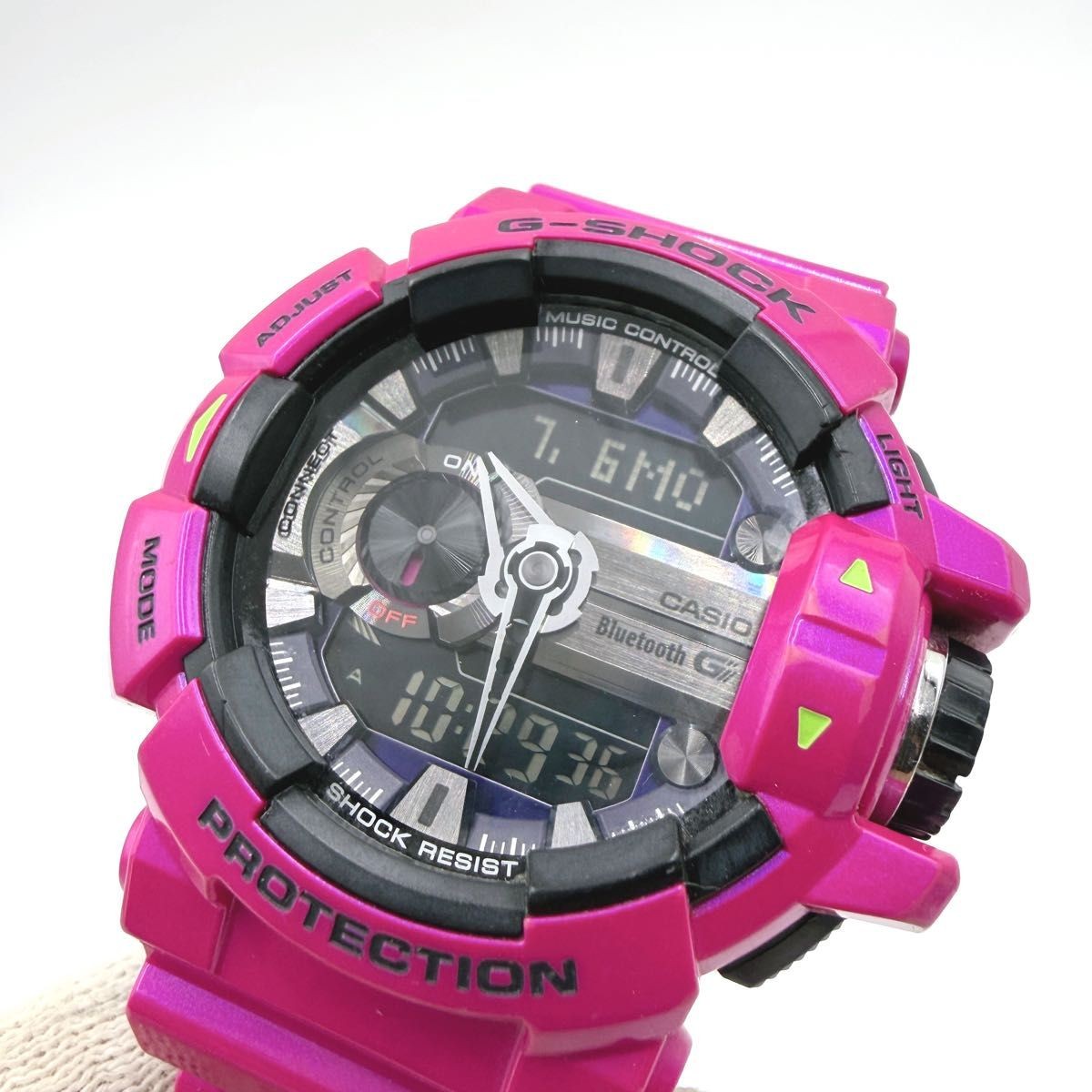 Condition CASIO G-Shock GBA 400 Metallic Pink Working G’MIX Bluetooth CASIO G SH