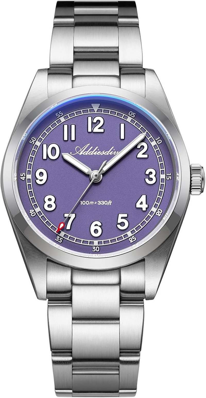 Luminous 9MM Men’s Quartz Watch with Arabic Numerals, 100M Waterproof